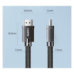 Cáp dữ liệu HDMI 2.0 hỗ trợ 8K truyền âm thanh hình ảnh dài 1M màu đen Ugreen (70322)