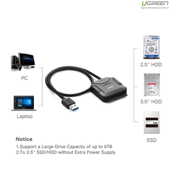 Cáp USB 3.0 to SATA HDD, SSD 3.5