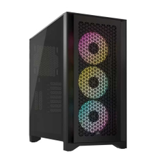 Vỏ máy tính Corsair iCUE 4000D RGB Airflow, Black - NEW sẵn 3 Fan Led