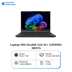 Laptop MSI Stealth A16 AI+ A3XWHG-085VN