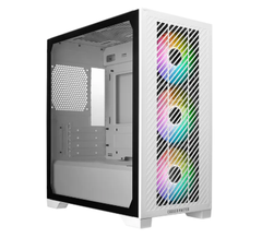 Case CoolerMaster Elite 301 White (Mini Tower, Sẵn 3 fan ARGB, Type C, E301-KGNN-S00)