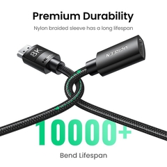 Cáp dữ liệu VIDEO HDMI 2.1 hỗ trợ 8K nối dài dài 2M Ugreen (40450)