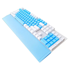 Bàn phím cơ EMaster EKM701WB (104 phím, Blue Switch, LED, Trắng Xanh)