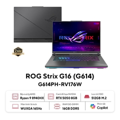 Laptop ASUS ROG Strix G16 G614PH-RV176W (Ryzen 9 8940HX, 16GB, 512GB, RTX 5050 8GB, 16