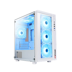 Thùng máy Magic GM-01 White Mesh sẵn 4 Fan