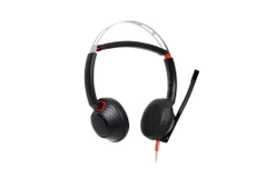 Tai nghe có dây Poly Blackwire 5220 Stereo USB-C 8X231AA (Mic khử ồn, jack 3.5mm, kèm adapter USB-C/A)