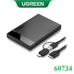 Hộp box đựng ổ cứng 2,5 inch USB 3.0 Sata 5Gbps Ugreen 60734 cao cấp (hỗ trợ 6TB)