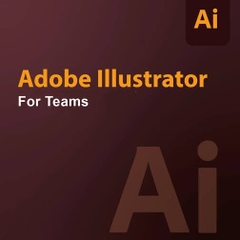 Phần mềm Illustrator for teams ALL Multiple Platforms Multi Asian Languages Subscription New 12 months