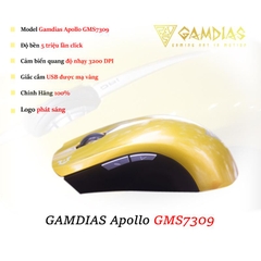 Chuột GAMDIAS GMS7309 (Đen / Xanh / Đỏ)
