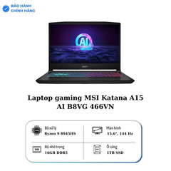 Laptop gaming MSI Katana A15 AI B8VG 466VN (20th Edition)