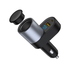 Sạc PISEN QUICK Car Cigar Dual Port 1C1A 22.5W