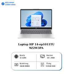 Laptop HP 14-ep1011TU - 9Z2W3PA (Core 5 120U/RAM 16GB/512GB SSD/ Windows 11)