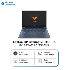 Laptop HP Gaming VICTUS 15 fb1022AX R5 7535HS/16GB/512GB/4GB RTX2050/144Hz/Win11