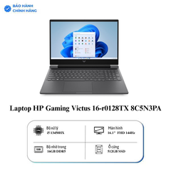 Laptop HP Gaming Victus 16-r0128TX 8C5N3PA (i5 13450HX/ 16GB/ 512GB SSD/ RTX 4050 6GB/ 16.1 inch FHD/ 144Hz/ Win11/ Black)