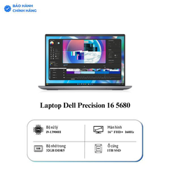 Laptop Dell Precision 16 5680 i9 13900H/32GB/1TB/8GB RTXA2000/Win11 Pro (71024680)