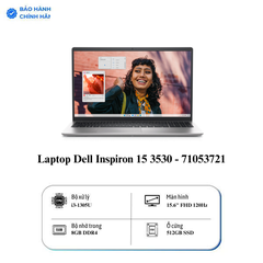 Laptop Dell Inspiron 15 3530 N3530-i3U085W11SLU (Intel Core i3-1305U | 8GB | 512GB | Intel UHD | 15.6 inch FHD | Win 11 | Office | Bạc)
