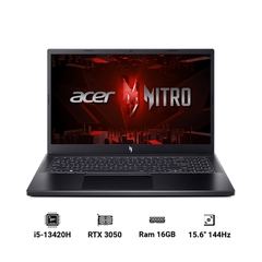 Laptop Gaming Acer Nitro V ANV15-51-53DM (i5-13420H | 16GB | 512GB | GeForce RTX 3050 6GB | 15.6′ FHD 144Hz | Win 11)
