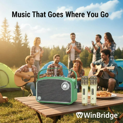 Loa Karaoke Di Động WinBridge L200 (70W, 2 micro UHF, Bluetooth, pin 4000mAh)