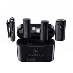 Micro không dây WinBridge M31 (2.4G, khử ồn, 360°, 11 giờ, Type-C/Lightning)