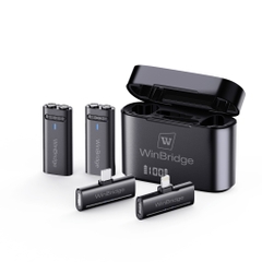 Micro không dây WinBridge M31 (2.4G, khử ồn, 360°, 11 giờ, Type-C/Lightning)