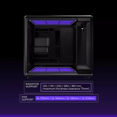 Vỏ Case máy tính Cooler Master MasterFrame 360 Stage LCD (ATX, LCD 15.6