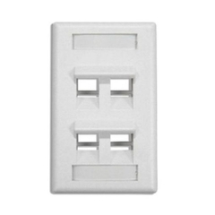 Face plates - Mặt nạ 04 port, US type, 70 x 114mm - Mặt gốc 45 độ