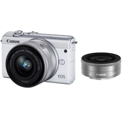 MÁY ẢNH CANON EOS M200 KIT EF-M15-45MM F3.5-6.3 IS STM/ TRẮNG/ ĐEN