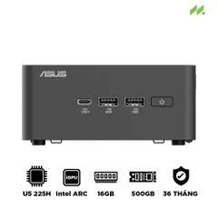 Bộ Mini PC Asus NUC 15 PRO Tall RNUC15CRHU500000I (Intel Core Ultra 5 225H | Intel Arc GPU | 2xDDR5-6400 | 2xNVMe,SATA | 2x HDMI 2.1 | 2x Thunderbolt | VESA MOUNT | Black)