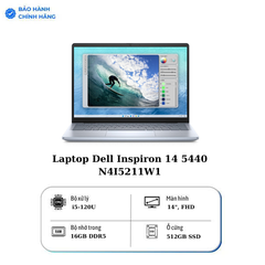 Laptop Dell Inspiron 14 5440 N4I5211W1 (Intel Core 5 processor 120U | 16GB | 512GB | Intel Iris Xe | 14 inch FHD+ | Win 11 | Office | Xanh)