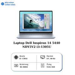 Laptop Dell Inspiron 14 I3 1305U 5440 NDY5V2 (i3 1305U/8GB/512GB/14
