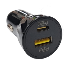 Sạc PISEN QUICK Car ice Crystal Mini DualPort 1C1A (C30W A18W )