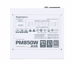 Nguồn SEGOTEP PM850W 80 PLUS PLATINUM PCIE 5.1 ATX 3.1 WHITE