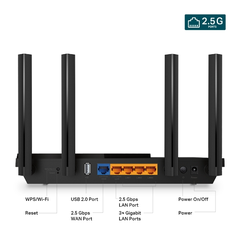 Router Wi-Fi TP-Link Archer AX55 Pro (Wi-Fi 6, AX3000, 2 cổng 2.5Gbps, 3 cổng Gigabit, USB)
