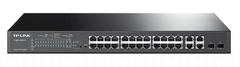 Cổng nối mạng Switch TP-Link TL-SL2428P (T1500-28PCT) JetStream 24-Port 10/100Mbps + 4-Port Gigabit Smart Switch with 24-Port PoE+