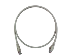 Patch Cord S/FTP Cat.6A 10Gb LSZH, 0.5m, 2 đầu đúc RJ45, Gray - DINTEK Dintek 1201-06032