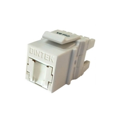 Nhân mạng DINTEK PowerMAX+ Cat.6A 1305-05020 (RJ45, Vertical, Shutter, trắng)