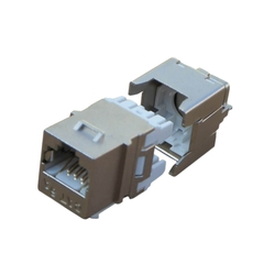 Nhân mạng DINTEK PowerMAX+ Cat.6A 1305-05010 (RJ45, Fully Shielded, Vertical, bạc)