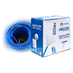 Cáp mạng APTEK Cat.6 UTP Copper 24AWG 305m (Xám/Xanh)