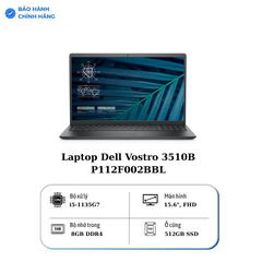 Laptop Dell Vostro 3510B P112F002BBL (Core ™ i5-1135G7 | 8GB | 512GB | MX350 2GB | 15.6-inch FHD | Win 11 | Office | Đen)