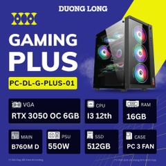 PC Gaming Nâng Cao G-PLUS-01 (Intel Core i3-12th, 16GB, 500GB, RTX 3050 OC 6GB, 550W)