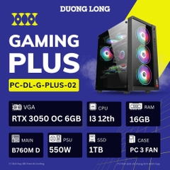 PC Gaming Nâng Cao G-PLUS-02 (Intel Core i3-12th, 16GB, 1TB, RTX 3050 OC 6GB, 550W)