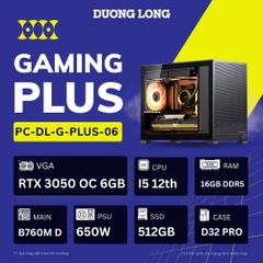 PC Gaming Nâng Cao G-PLUS-06 (Intel Core i5-12th, 16GB DDR5, 500GB, RTX 3050 OC 6GB, 650W)