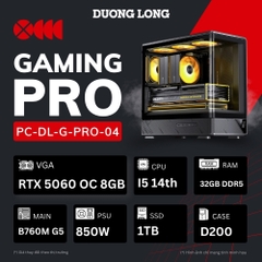 PC Gaming Cao Cấp G-PRO-04 (Intel Core i5-14th, 32GB, 1TB, RTX 5060 OC 8GB, 850W)