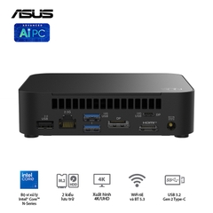 Bộ Mini PC Asus NUC 14 Essential RNUC14MNK355 ( NUC14MNK (N355)/1xDDR5-4800/1x M.2 22x80/2242 PCIe Gen3x4 /1x LAN/No-OS )