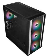 Case Cooler Master MasterBox 600 Black sẵn 4 Fan Led