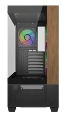 Case Cooler Master ELITE 690 WOOD BLACK (Mid Tower, Kính cường lực, 3FAN ARGB, Type C)