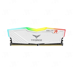 RAM PC TEAMGROUP T-Force DELTA RGB 8GB (1x8GB) DDR4 3200MHz Black/White