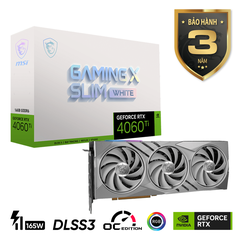 Card màn hình MSI GeForce RTX 4060 Ti GAMING X SLIM WHITE 16G