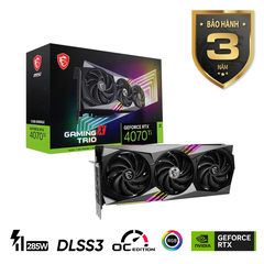 Card màn hình MSI GeForce RTX 4070 Ti GAMING X TRIO 12GB