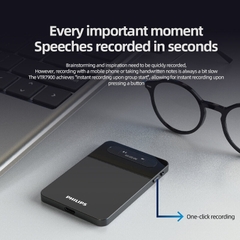 Máy ghi âm Philips VTR 7900 (64GB, MP3, ghi âm cuộc gọi, Bluetooth 5.3, 0.87